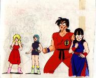 Yamucha, Chichi, Bulma, and Lunch